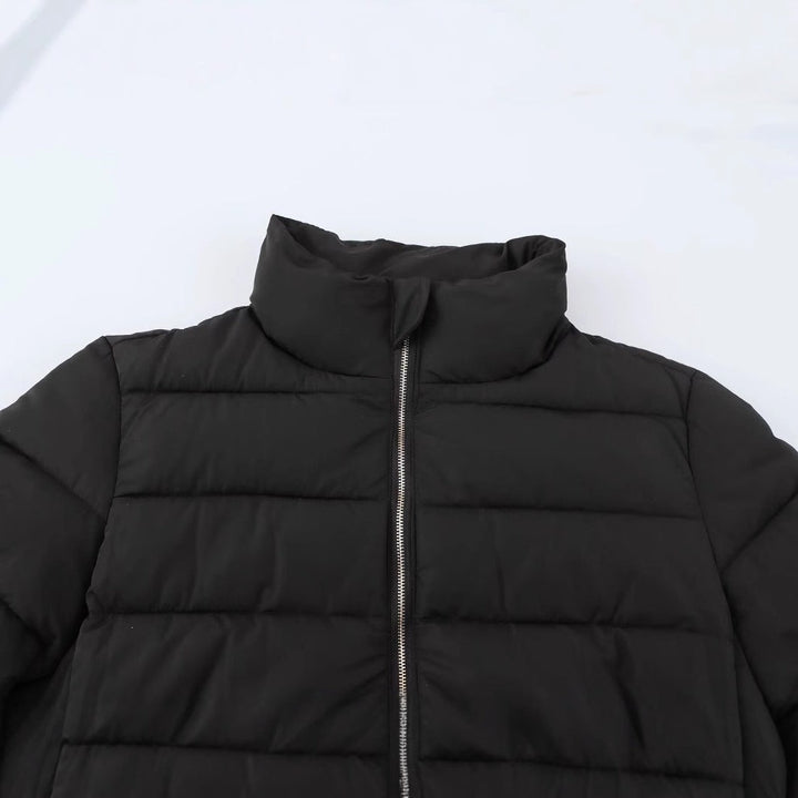 Dam Kort Quiltad Dunlook Quiltad Jacka med Ståkrage och Elastiska Muddar
