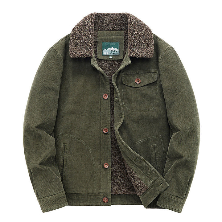 Herr casual Cord Jacka med teddyfoder 1787797411