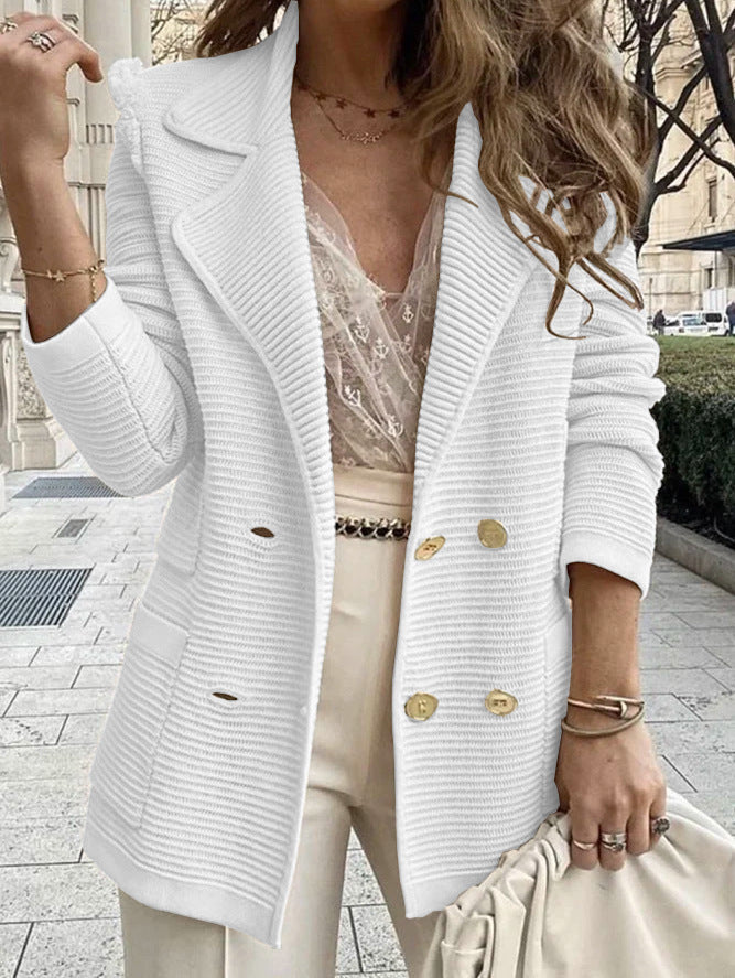 Dam Fashion stickad blazer jacka
