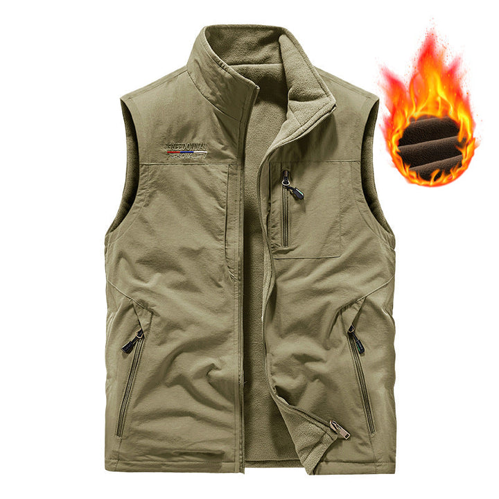 Herr Varm Fleece Väst