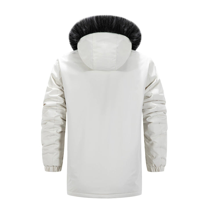 Herr Lång Värmande parka med huva, Logotyp Foder och flerafunktionell Fickor