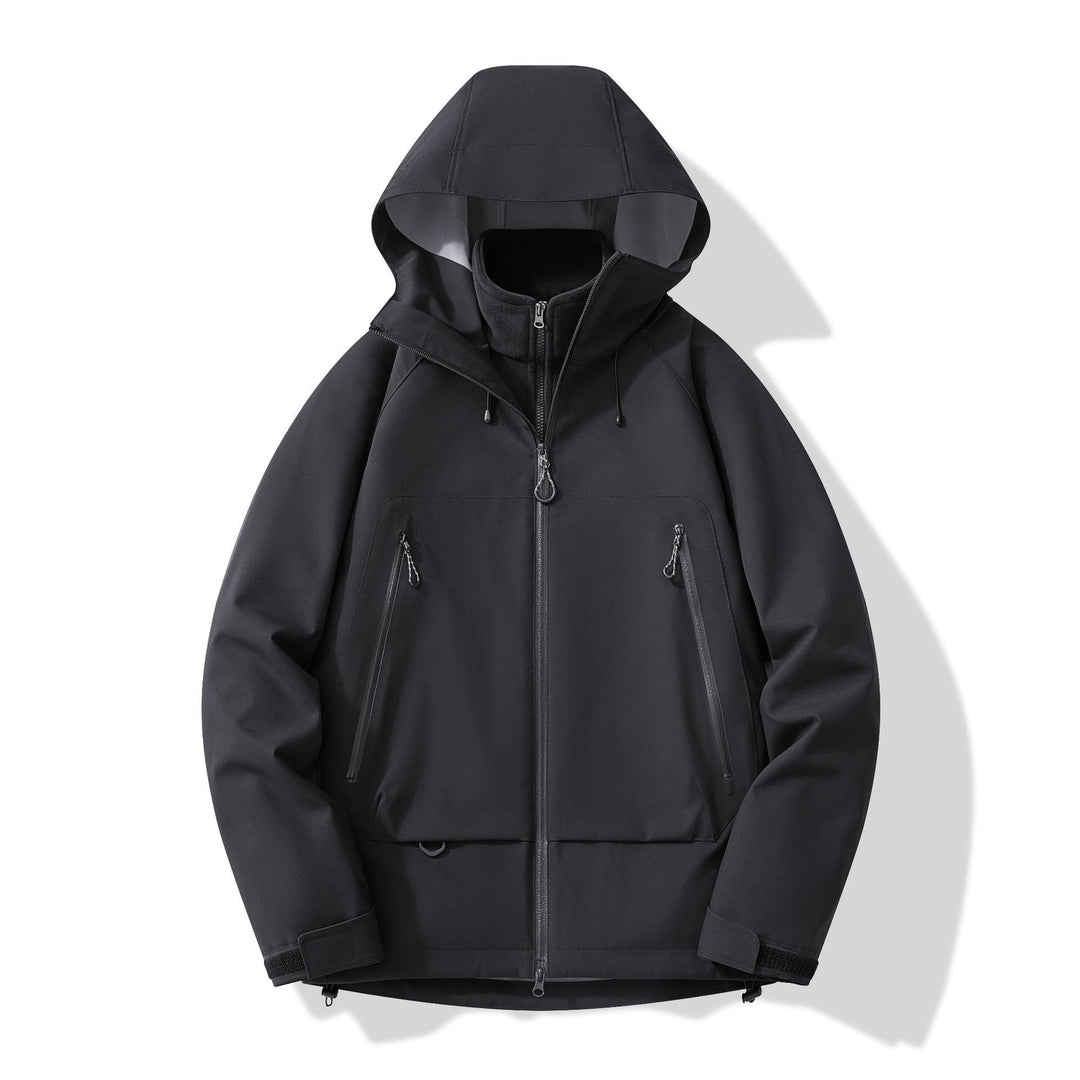 Herr Technical Insulating Softshelljacka med Huva och Fleece Inre Krage
