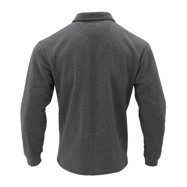 Herr Fleece skjortjacka med Two bröstfickor och stilren ståkrage