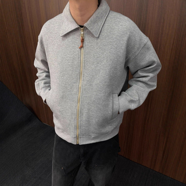 Herr Bekväm Zip-Up Sweat Jacka