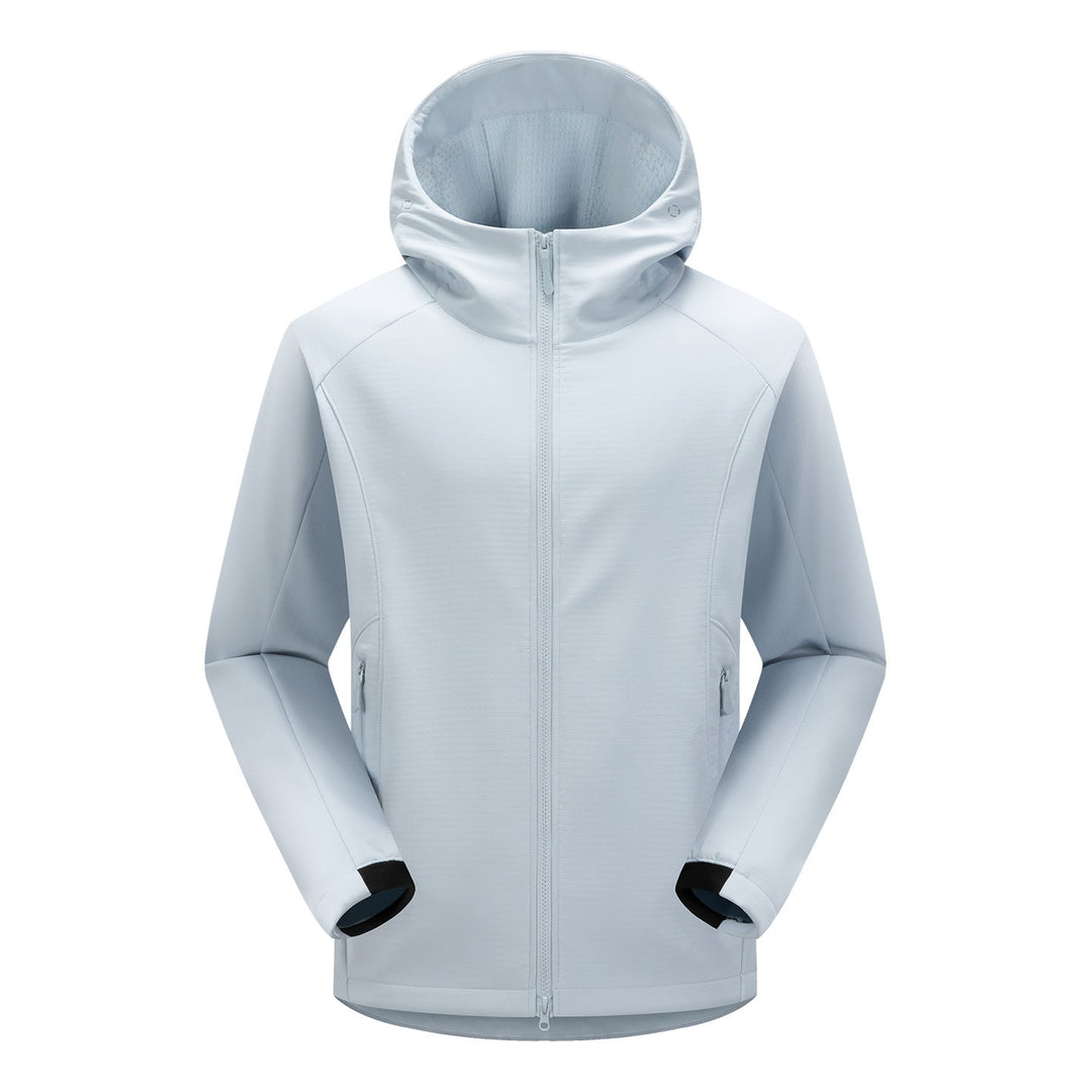 Herr Softshell Frilufts Jacka med Huva, Vindtät Membran och Ergonomisk Skärning