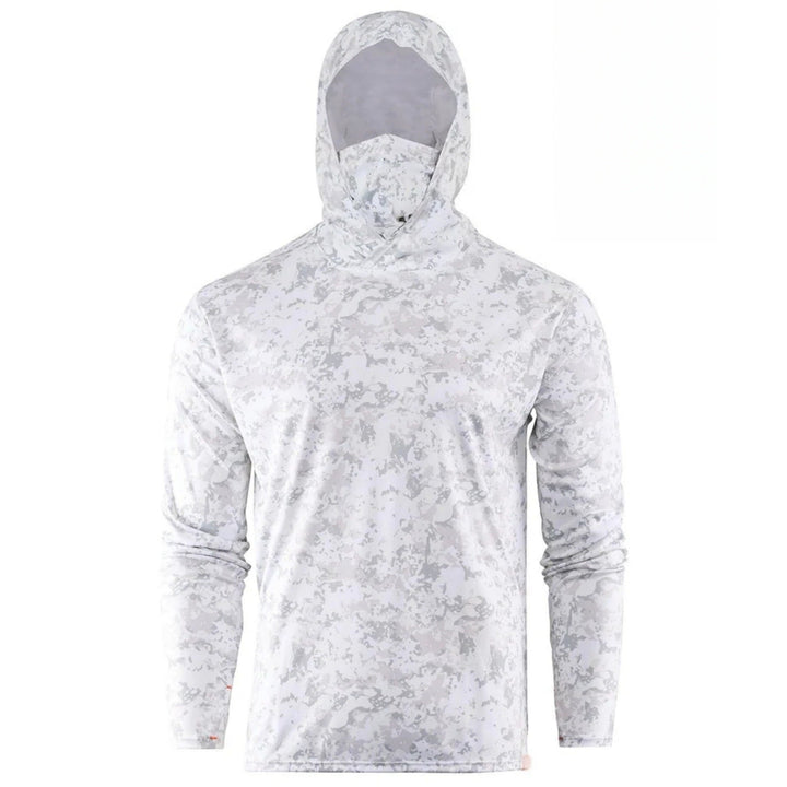 Herr Funktionell Lång Ärm Luvtröja med Integrated Face Protection
