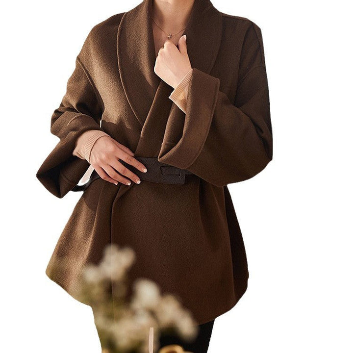 Dam elegant och avslappnad Wrap jacka Drune