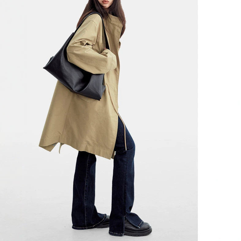 Dam Fashion övergångsjacka med hög krage 1789268979