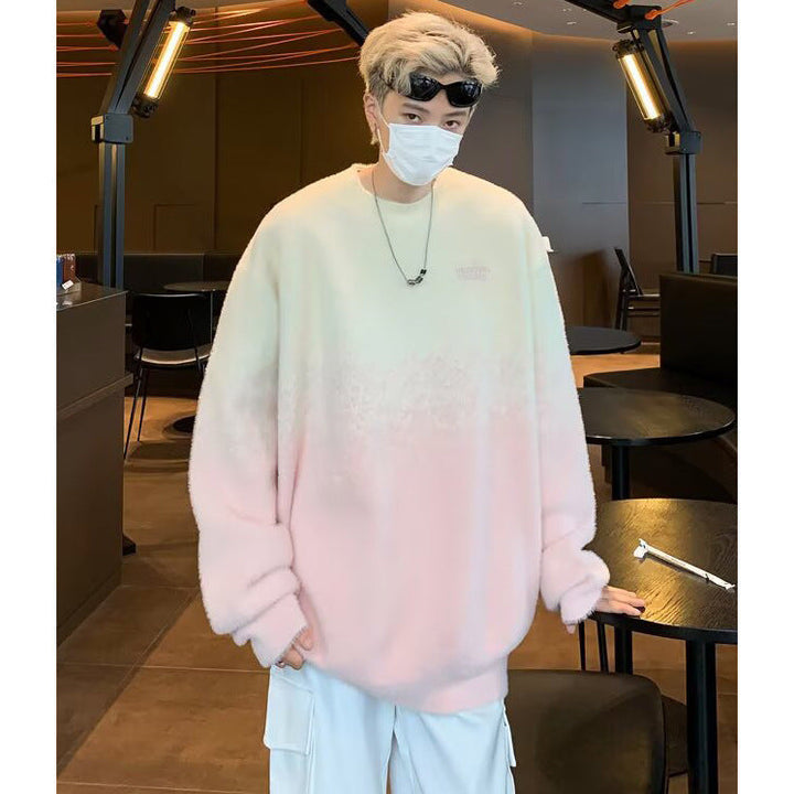 Herr Oversized Fleece Tröja
