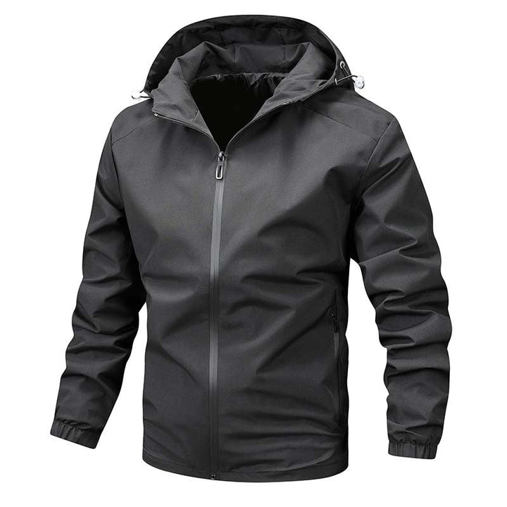 Herr lätt softshell med huva Jacka med vattenavvisande Membran och Sealed Dragkedjas