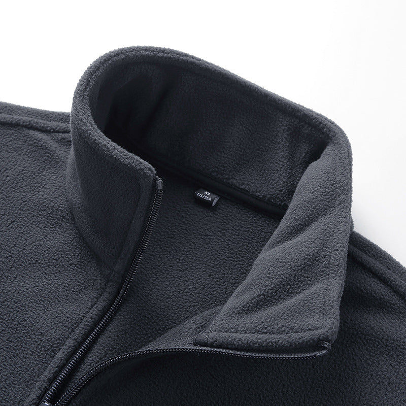 Herr Microfleece Termisk Väst med Vindtät Fram, Ståkrage, och Concealed Sidofickor