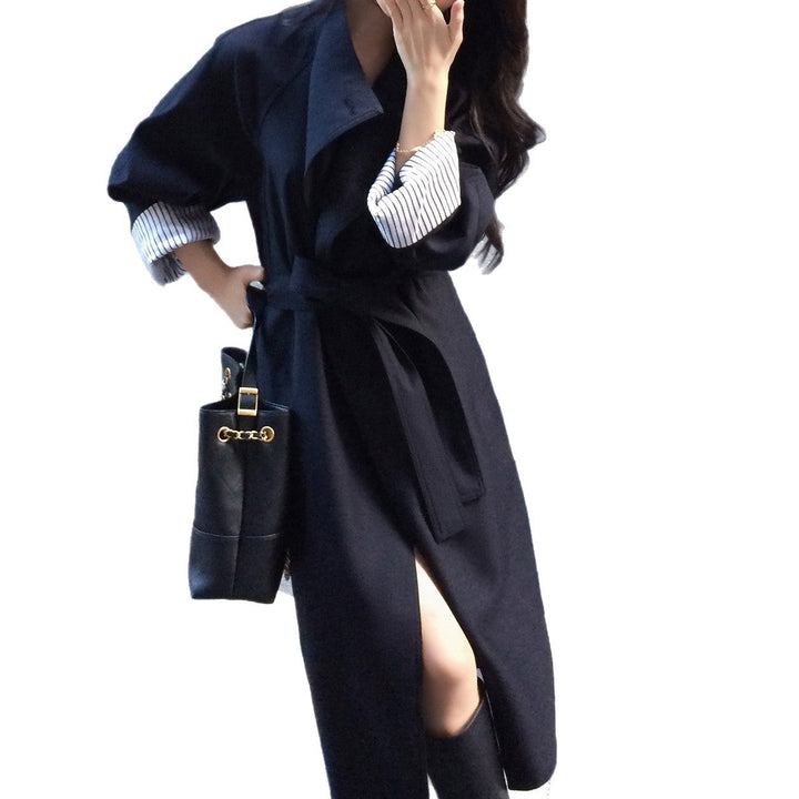Dam stilren Plus storlek trenchcoat