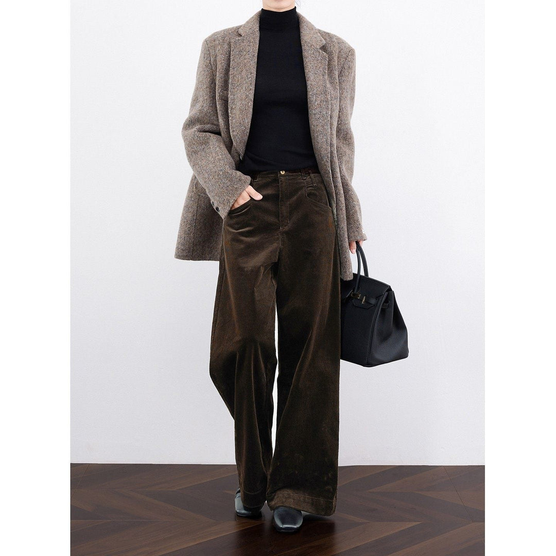 Dam elegant och avslappnad Cord blazer