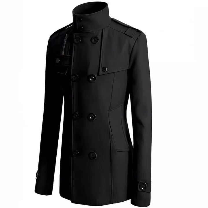 Herr Short Rock i Navy-Inspired Double-Breasted med Tailored Skärning