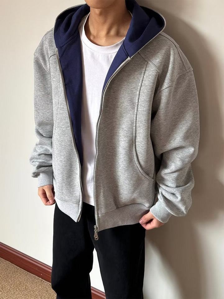 Herr Sportig Fleece Jacka