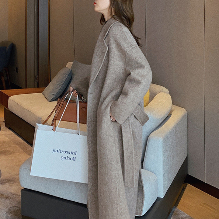 Dam elegant och avslappnad oversize ull jacka Drune
