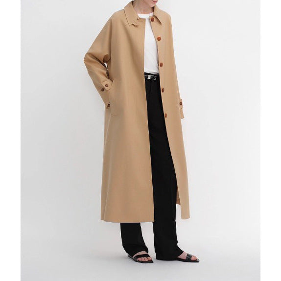 Dam elegant lång trenchcoat Drune