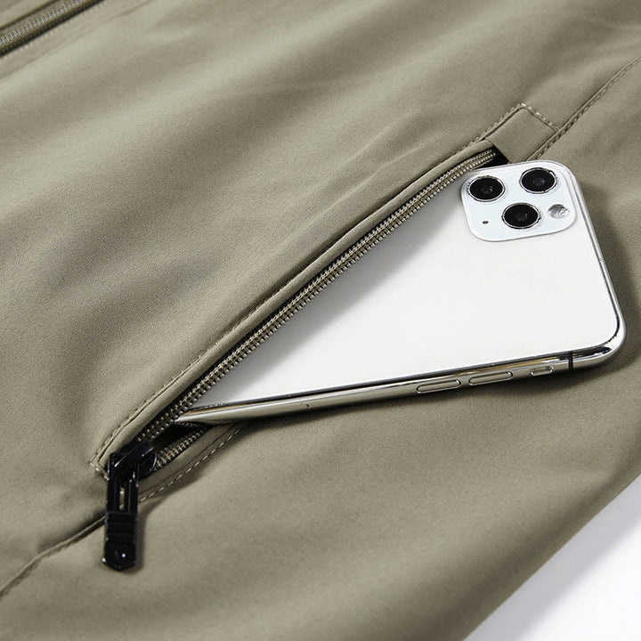 Herr ventilerande softshell Utomhus väst med Mesh innerfoder och fickor med dragkedja