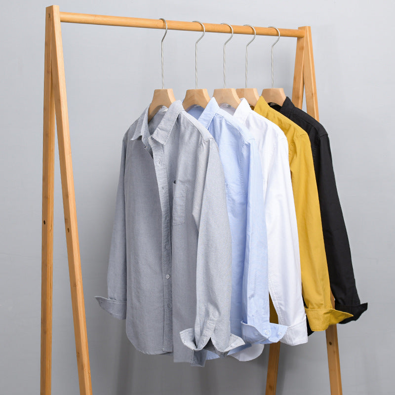 Herr Casual Bomull Layering Overshirt med Kent Krage, Bröstficka, och Mjuk Twill Finish