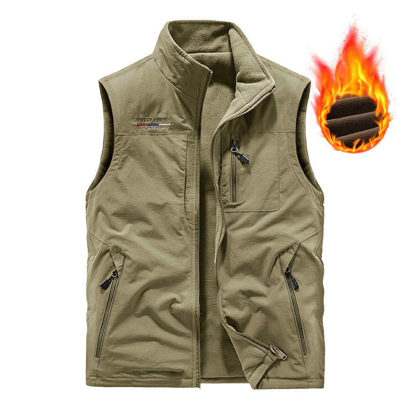 Herr Varm Fleece Väst