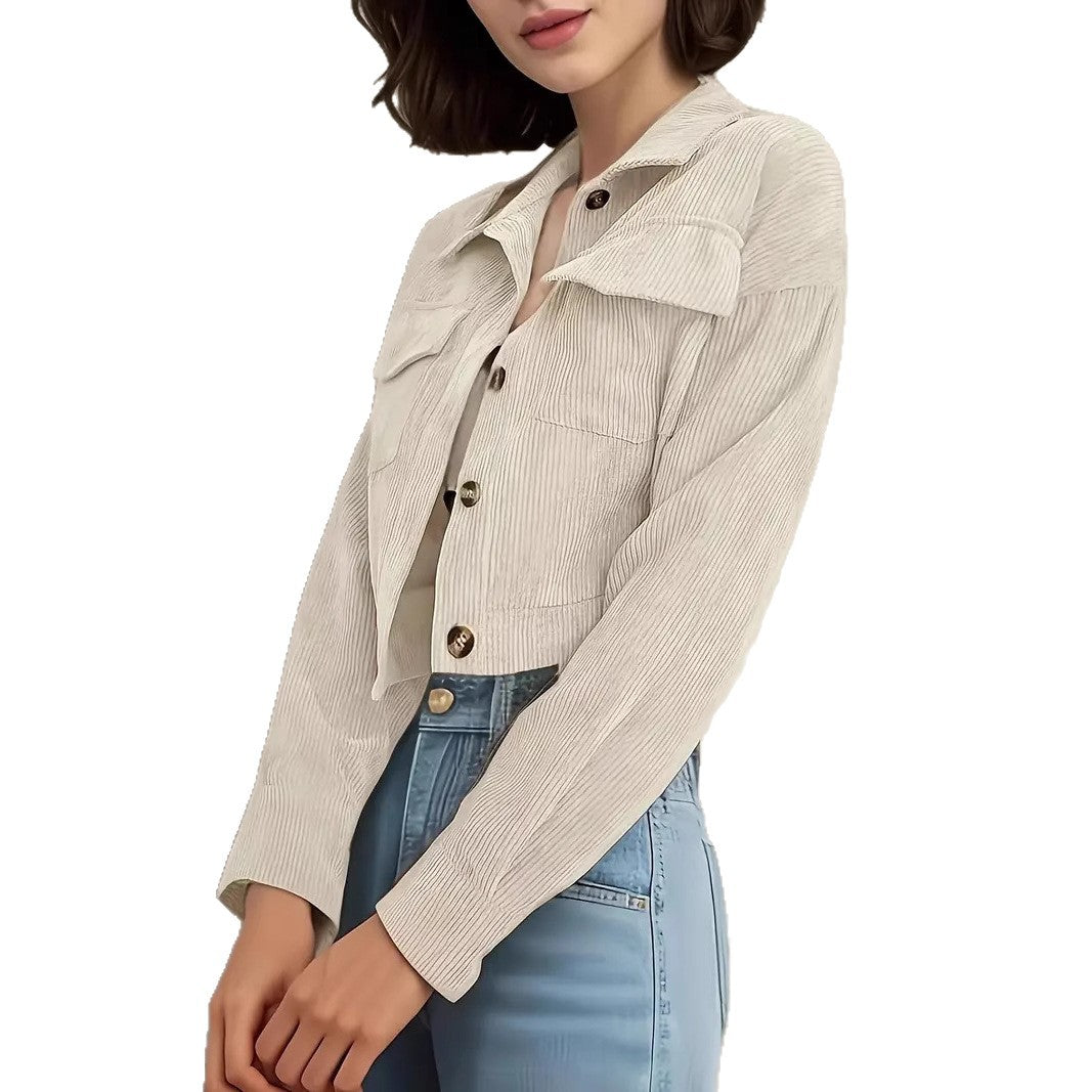 Dam kort ärm Cropped jeansjacka