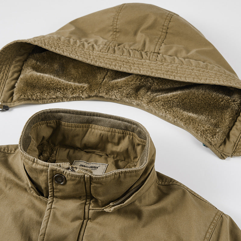 Herr Funktionell Water-Repellent Jacka med Huva