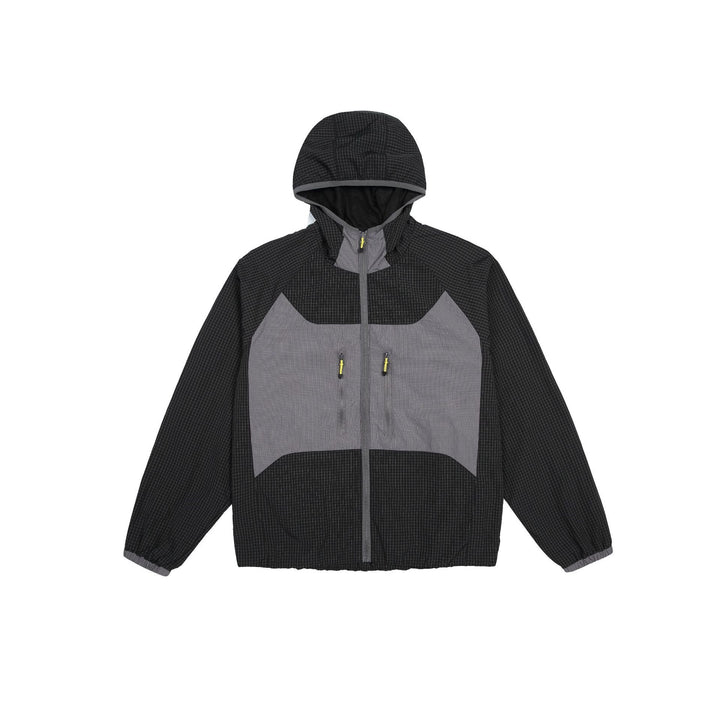 Unisex Light med Huva Vindjacka med Ripstop Material, Colourblock Inserts och Fram Fickor