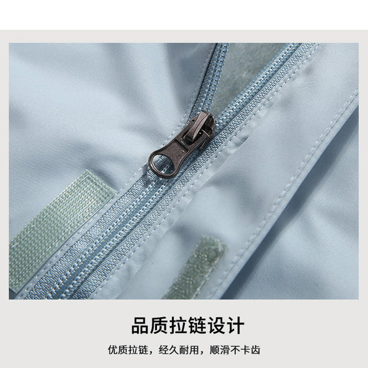 Dam double-layer utomhusjacka med removable fleece inner jacka och vindtät membrane