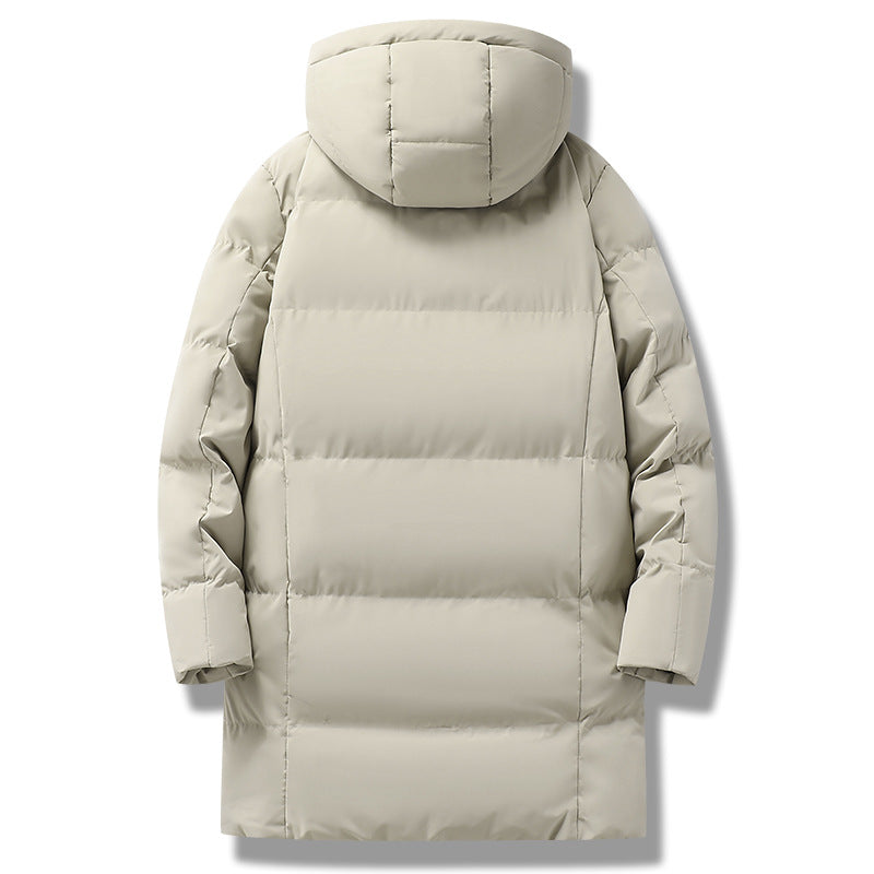 Herr Longer Quiltad Vinter Parkas med Huva, Vattenavvisande Ytter Skal &amp; Heat-Reflective Innerfoder