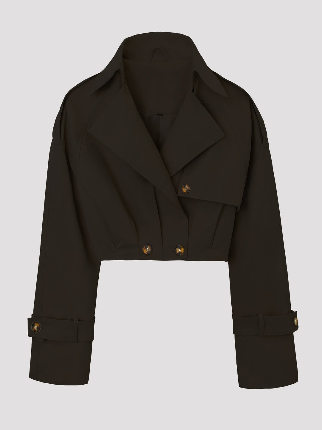 Dam Snygg Kort Trenchcoat Jacka