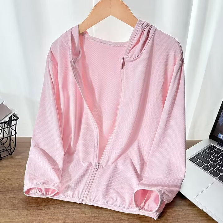 Unisex lätt hooded jacka med andningsbar mesh structure och full-length dragkedja