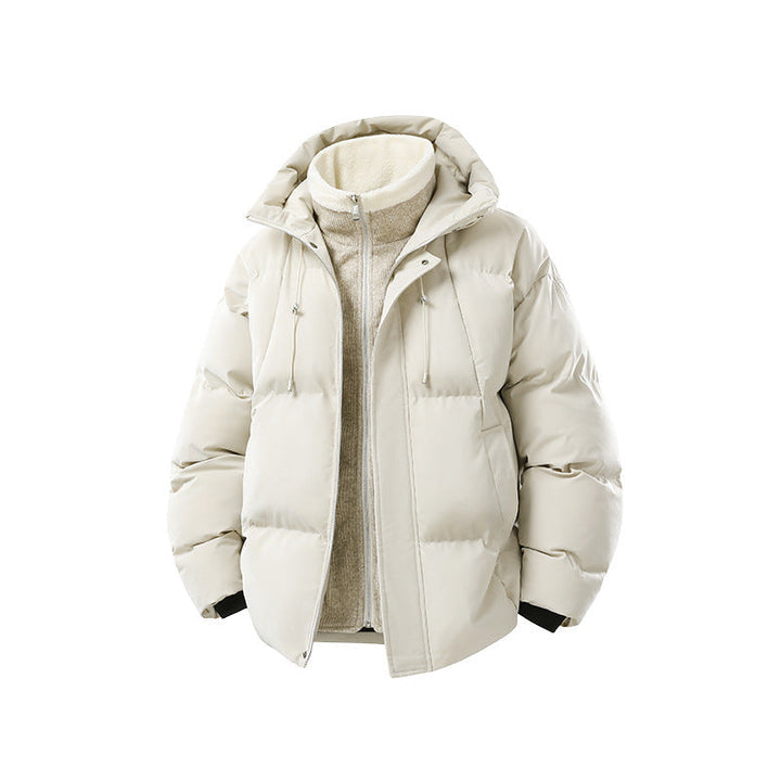 Dam Oversize-Steppjacke med Integriertem Fleece-Innenlayer och huva