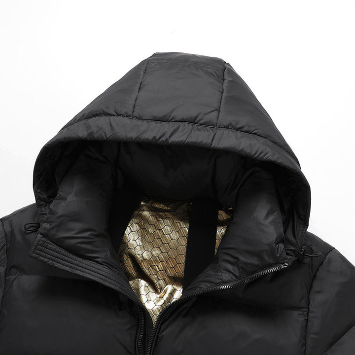 Unisex funktionell parka med reflective thermo foder och carrying straps