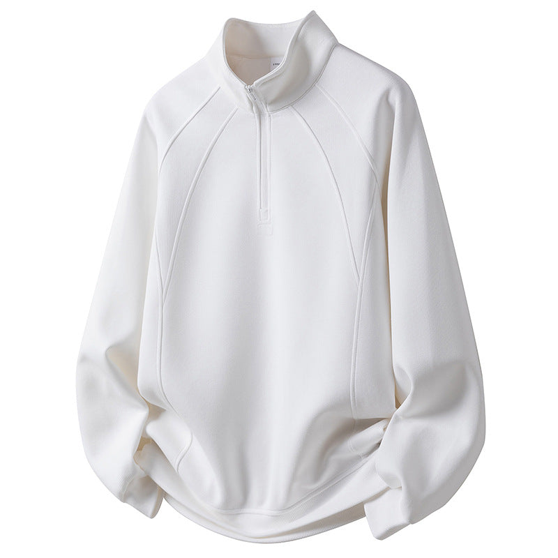 Herr Sport Fleece Pullover med Dragkedja