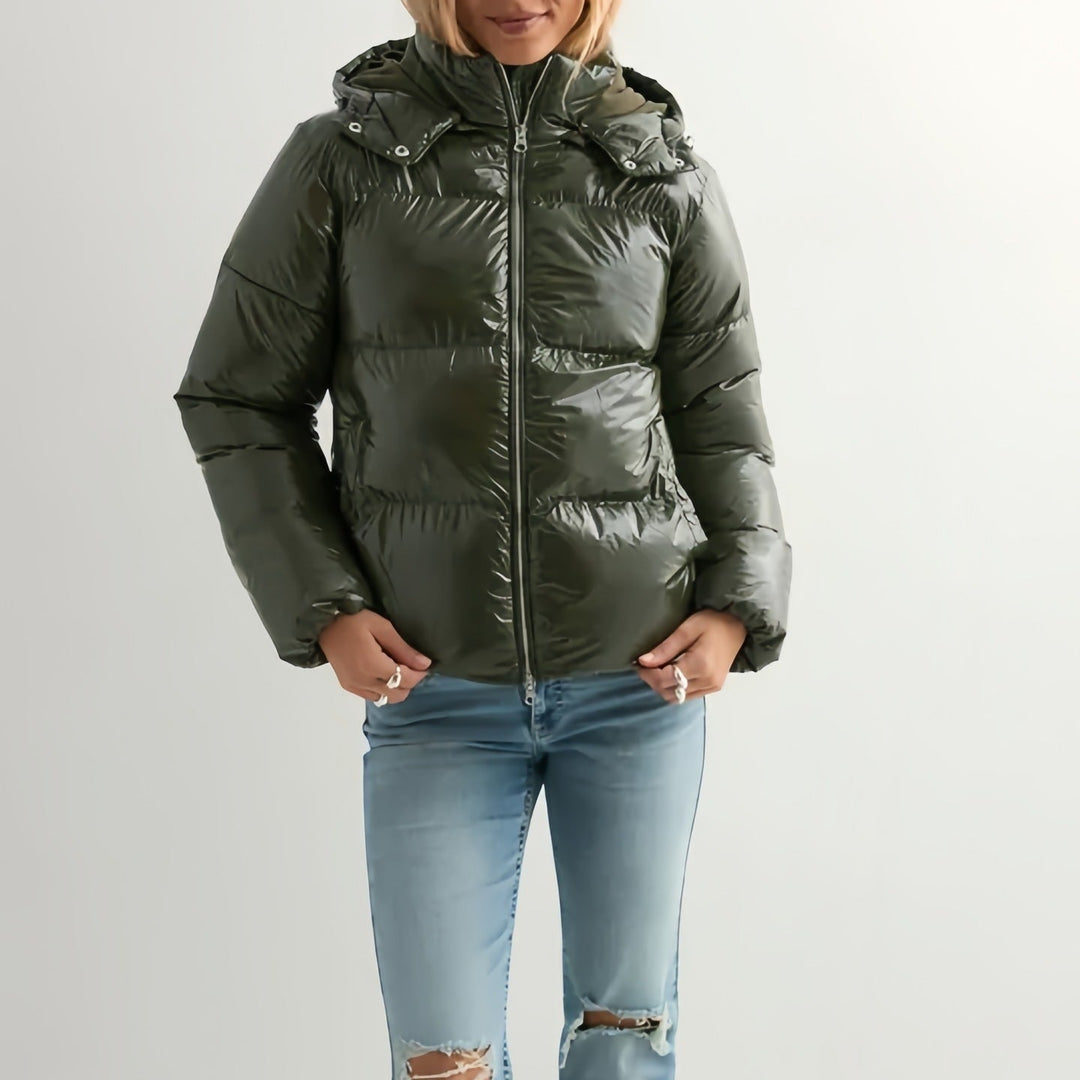 Dam modern vinter dunjacka