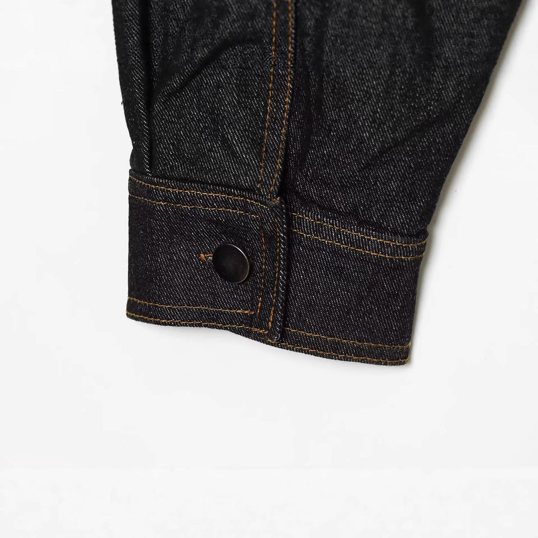 Dam Kort Jeans-Utility-Jacka med Dragkedja, Stå Krage och Elastic Nederkant