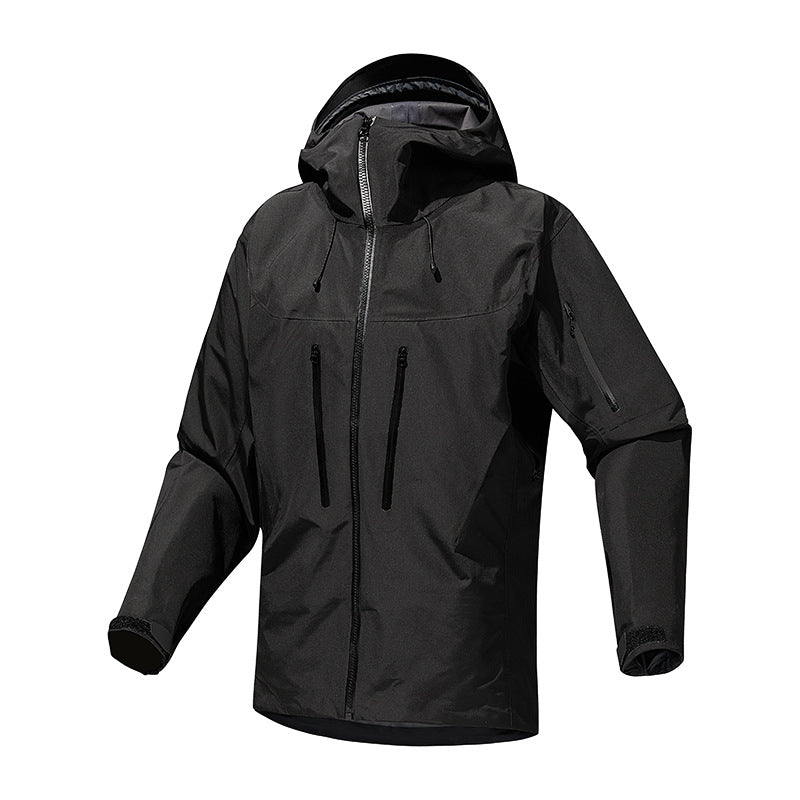 Herr Technical Vattentät Softshell Regnjacka med Welded Sömmar och Vertical Bröstfickor