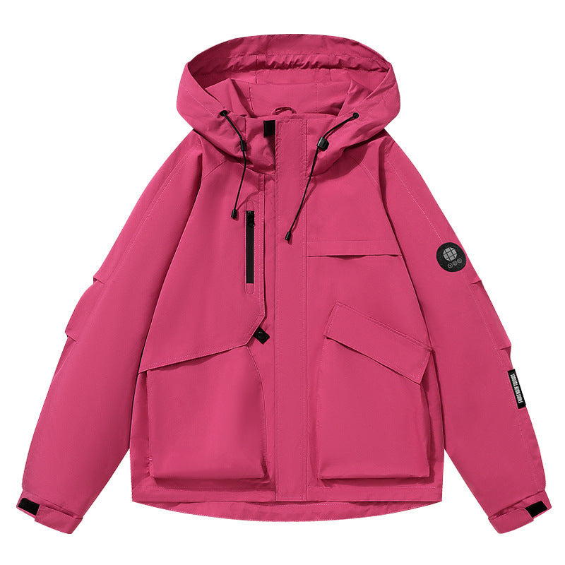 Dam Utility softshelljacka med huva, vattenavvisande Membrane och Multifunction fickor