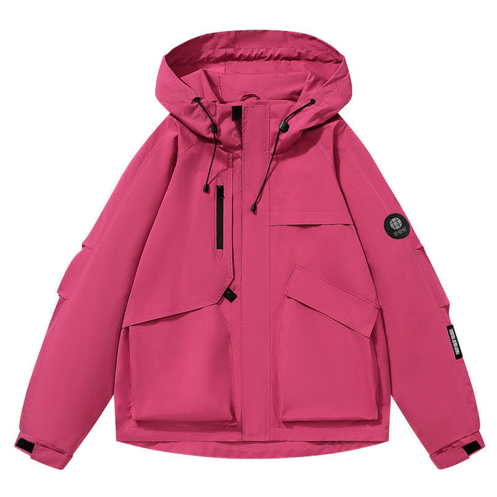 Dam Utility softshelljacka med huva, vattenavvisande Membrane och Multifunction fickor