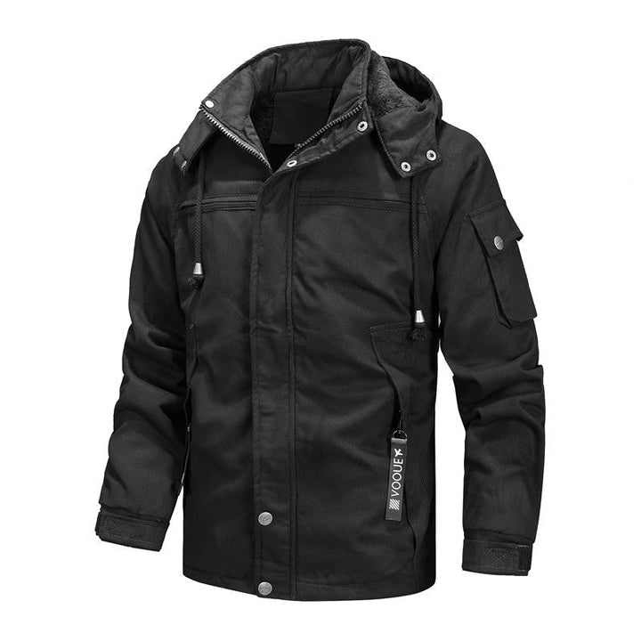 Herr robust Field parka med fleecefoder och Funktion Fickor