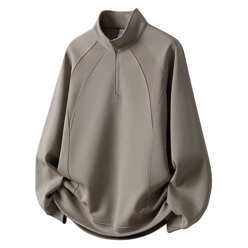 Herr Sport Fleece Pullover med Dragkedja