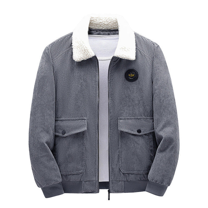Herr Stilren Fleece Jacka med Teddyfoder