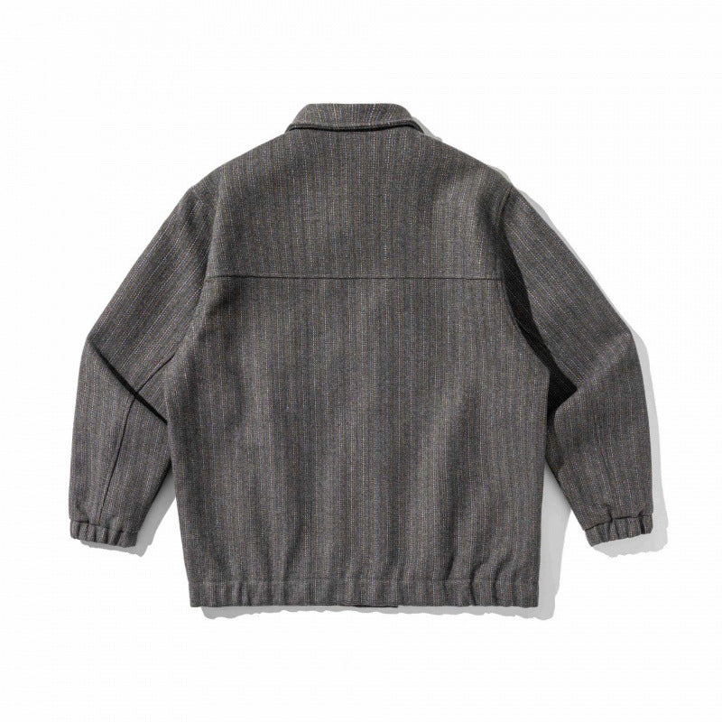 Herr boxig overshirt Jacka tillverkad av ullblandning med Patch bröstficka