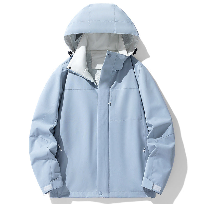 Herr Vattentät Övergångsjacka med Justerbar Huva