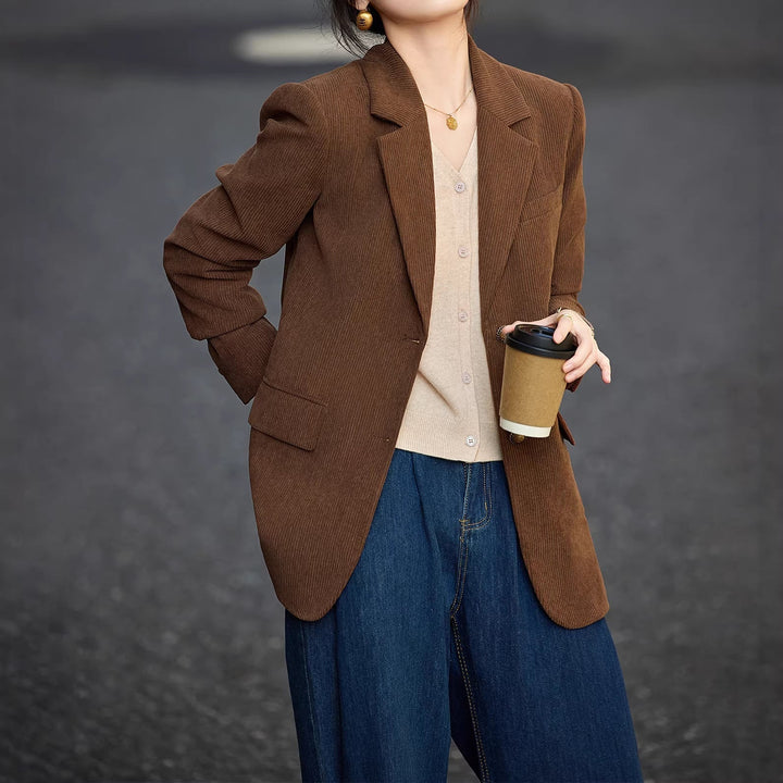 Dam stilren cord blazer