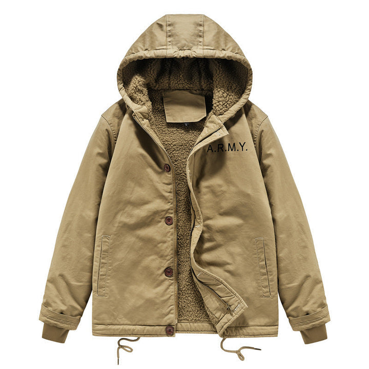 Herr Praktisk Teddy Fleece Jacka