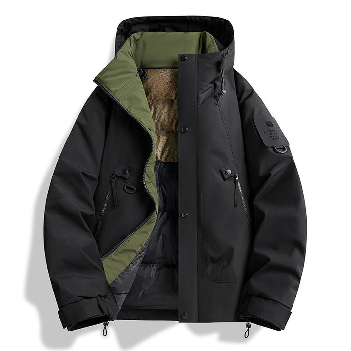 Herr Technical Urban Parka med Thermo Isolering och Multifunctional Fickor