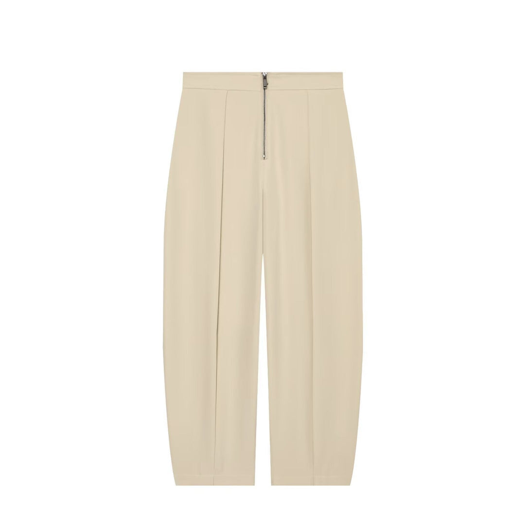 Dam Kort Skärning Utility Blouson Jacka med Drawstring Waist och Patch Fickor