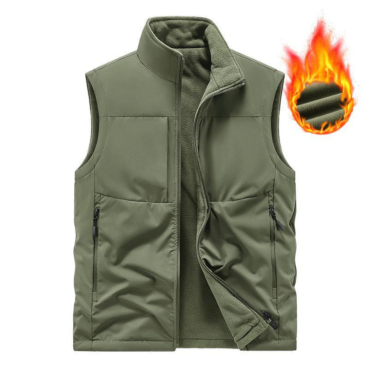 Herr Termisk Fleece Quiltad Väst