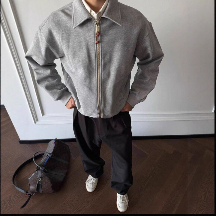 Herr Bekväm Zip-Up Sweat Jacka
